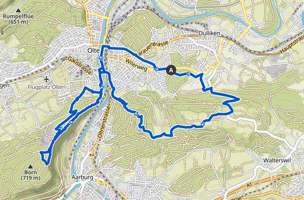 Kartenausschnitt Tourtipp #4: Engelberg - Sälischlössli - Born